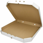 Коробка для пиццы 400*400*40 мм белая - фото 4705